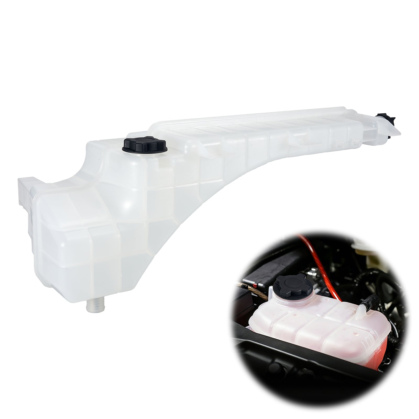 Heavy-Duty Coolant Surge Tank for Volvo VNM Semi Trucks – Fits 2007-2020, Replaces 20968795 / 21038101 (PL-5505-ET3)