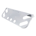 34" Chrome Stainless Steel Rear Center License Plate Panel for Semi Trucks – 4 Round + 4 Oblong Light Cutouts (PR-9003SS)