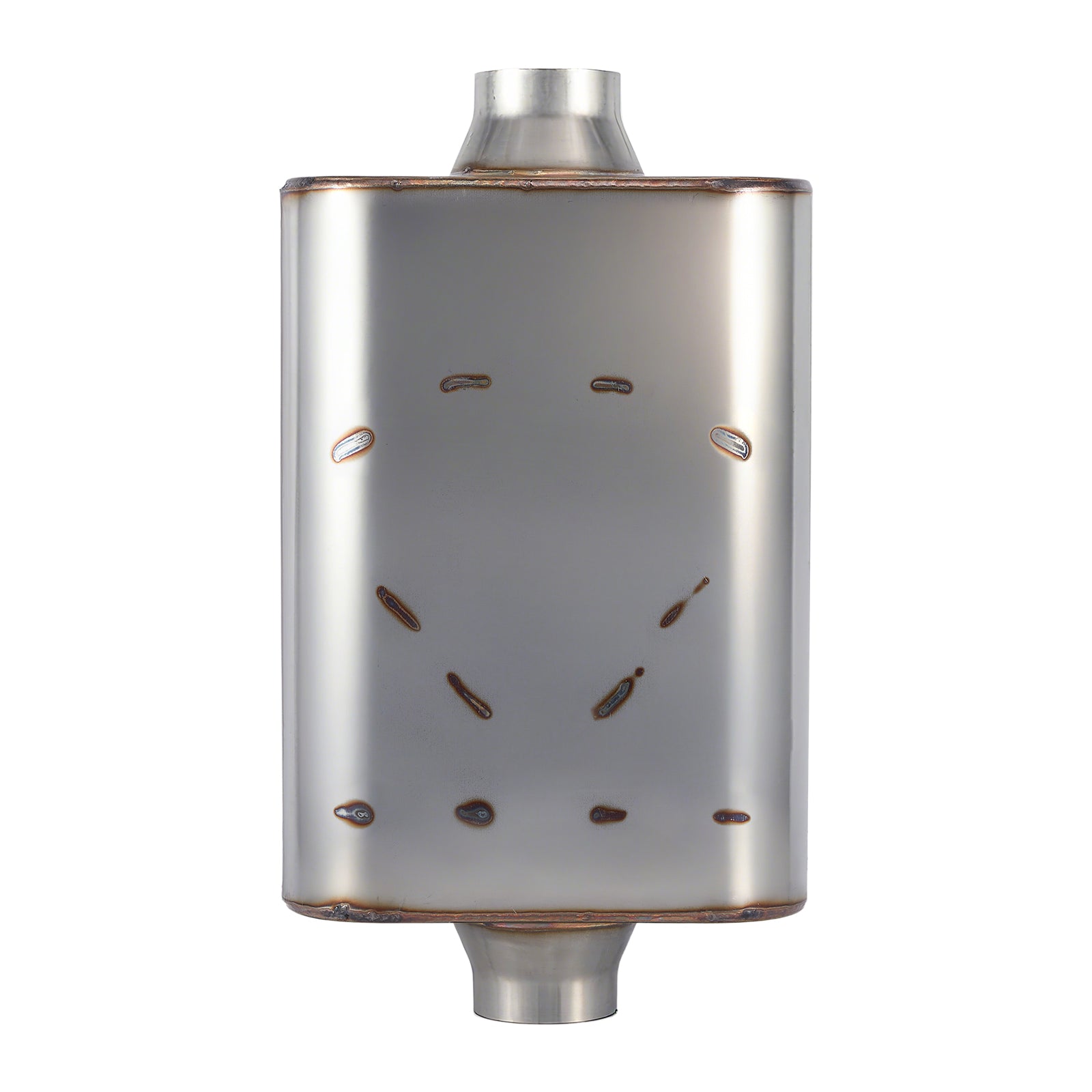 Chambered Performance Muffler – Standard Body, Center-In / Center-Out – 2.5", 3" – Stainless or Black (A Series)