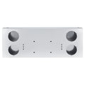34" Chrome Stainless Steel Rear Center Light Panel for Semi Trucks – 4 Large 4" Corner Lights (PR-9010SS)