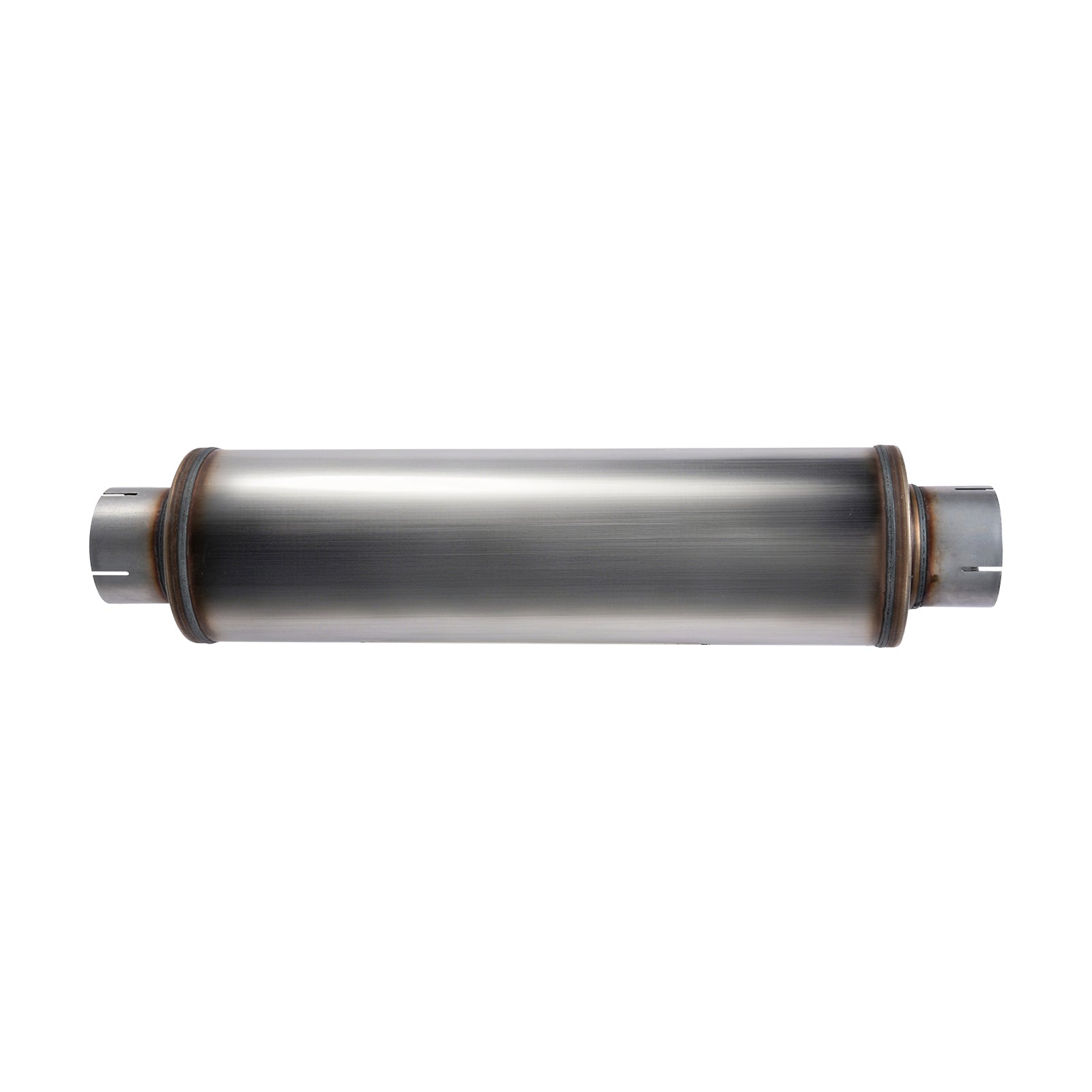 Heavy-Duty Cylindrical Stainless Muffler – Slip-Fit, 30" Body – 4", 5" (J Series)