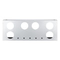 34" Chrome Stainless Steel Rear Center Light Panel for Semi Trucks – 6 Large + 5 Mini LED Cutouts (PR-9008SS)