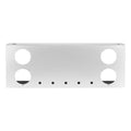 34" Chrome Stainless Steel Rear Center Light Panel for Semi Trucks – 4 Large + 5 Mini LED Cutouts (PR-9007SS)
