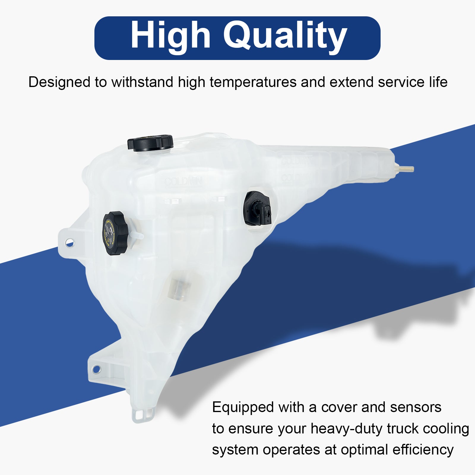 Heavy-Duty Coolant Surge Tank for Freightliner Columbia / M2 / Century & Sterling Semi Trucks – Replaces A05-25263 Series (PL-5203-ET1)