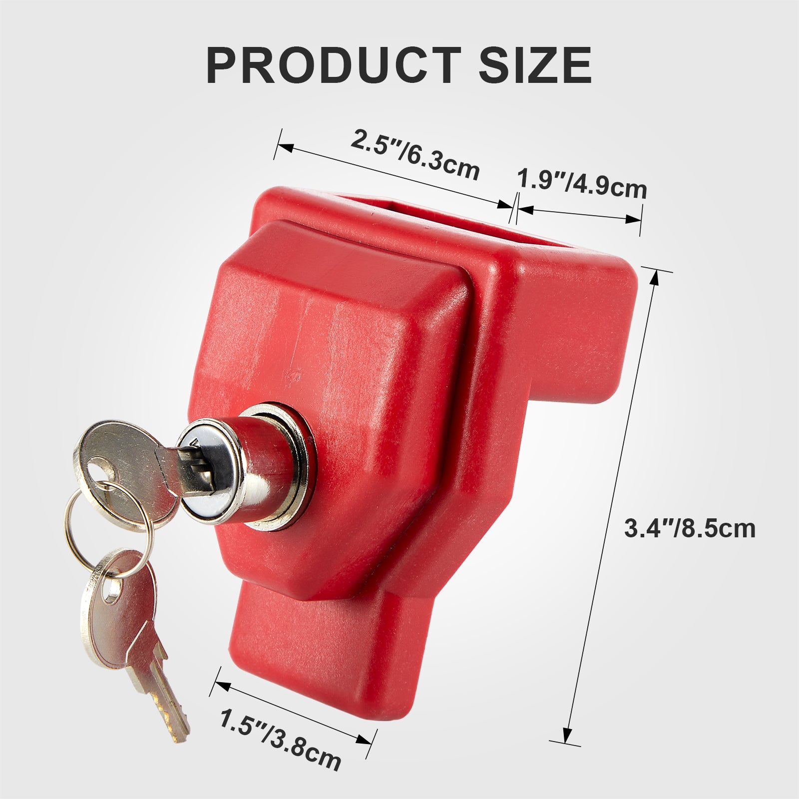 Red Container / Gladhand Padlock with Key