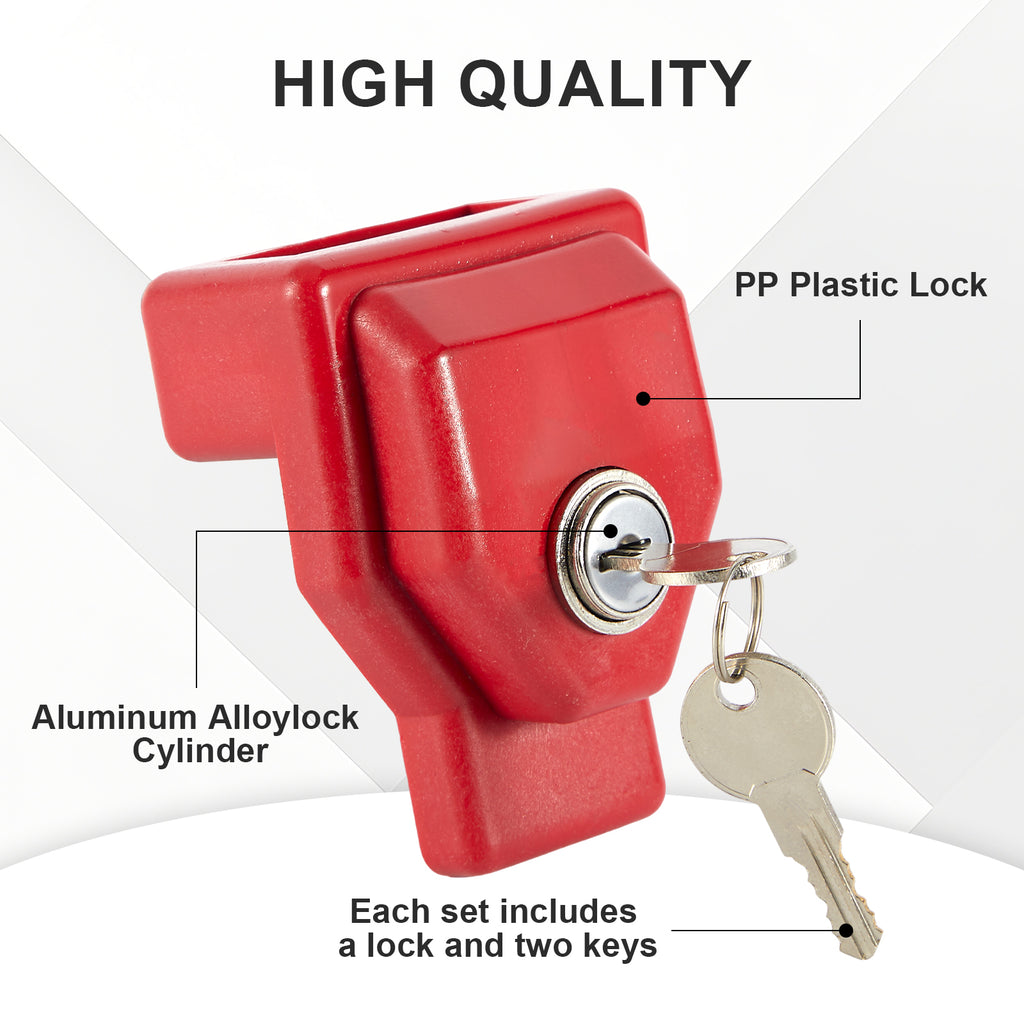 Red Container / Gladhand Padlock with Key