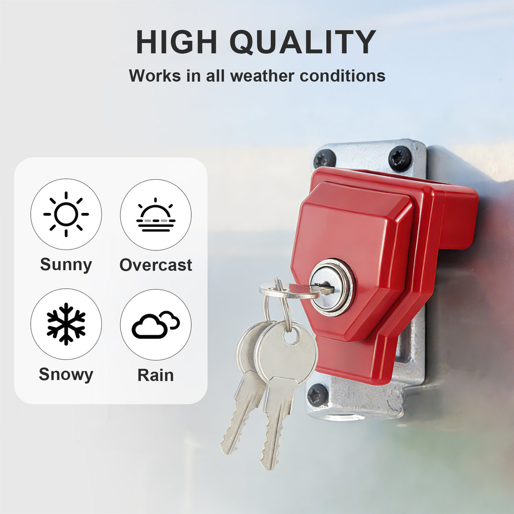 Red Container / Gladhand Padlock with Key