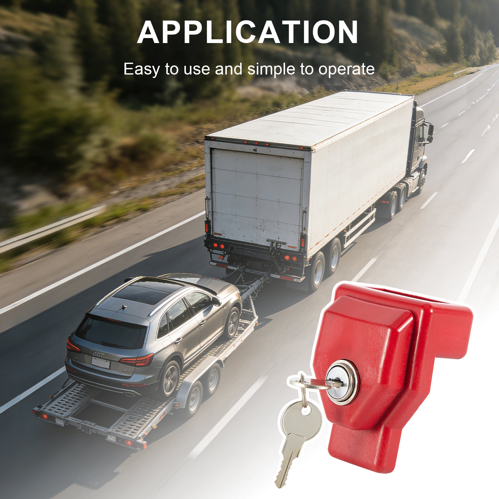 Red Container / Gladhand Padlock with Key