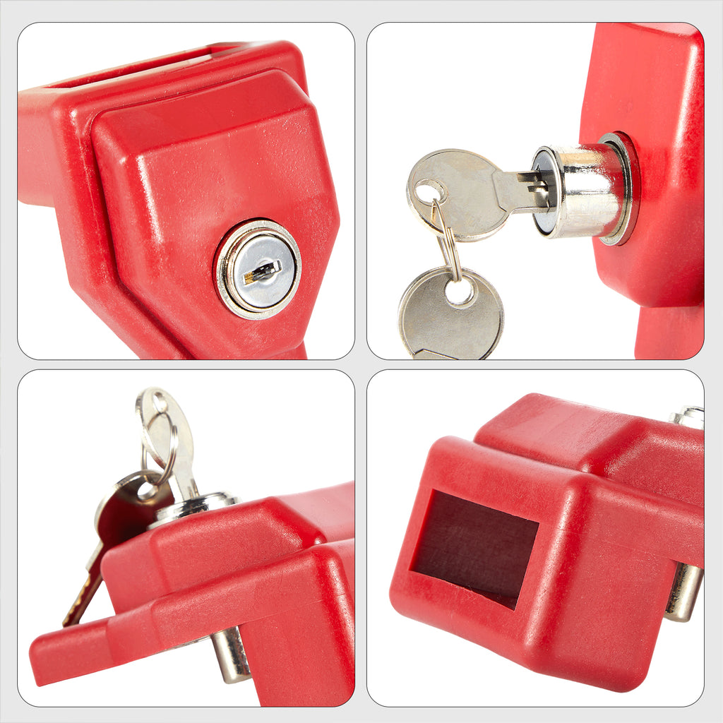 Red Container / Gladhand Padlock with Key
