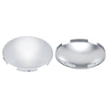 Chrome Front Axle Hub Cover – Dome Style, 5 Clips – 8.9" OD / 8.6" ID (H1F85N5-H51)