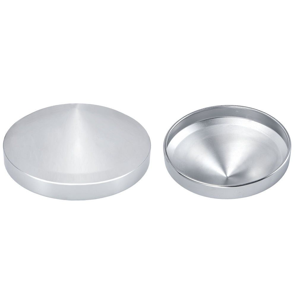 Chrome Front Axle Hub Cover – Pointed Cone Style – 8.35" OD / 8" ID (H2R8)