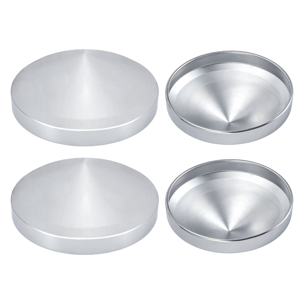 Chrome Front Axle Hub Cover – Pointed Cone Style – 8.35" OD / 8" ID (H2R8)