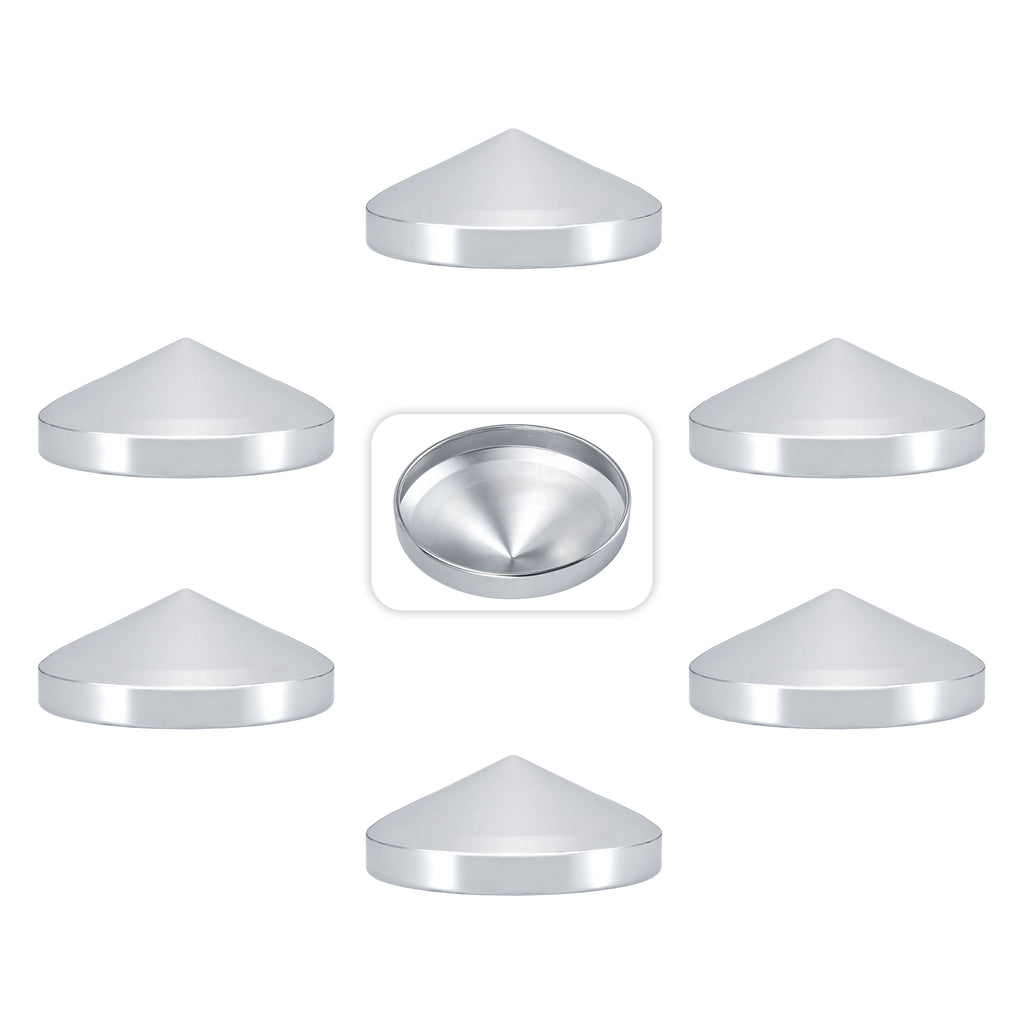 Chrome Front Axle Hub Cover – Pointed Cone Style – 8.35" OD / 8" ID (H2R8)