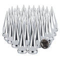 Chrome Spiked Push-On Lug Nut Covers – 33 mm – 60 Pack (HBC03)