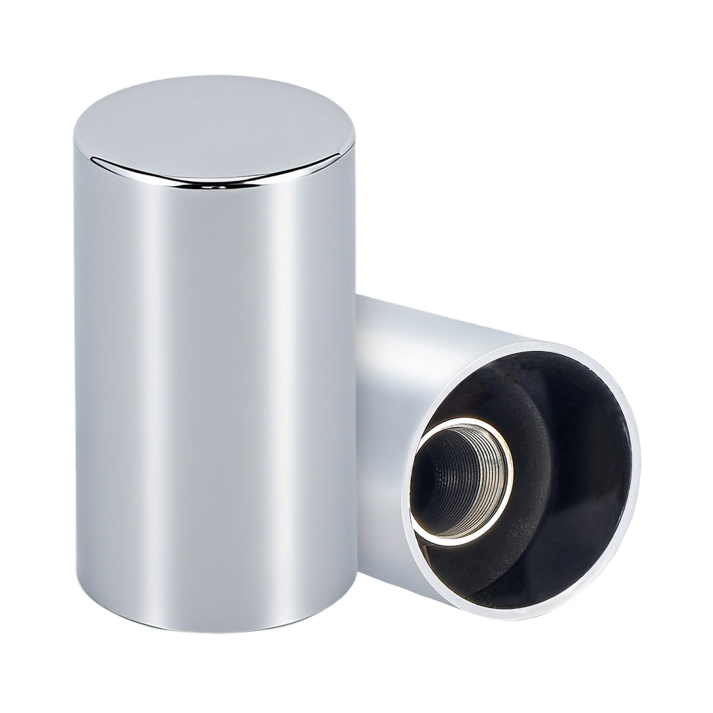 Chrome Smooth-Cylinder Screw-On Lug Nut Covers – 33 mm – 20 / 40 / 60 Pack (HBC05)