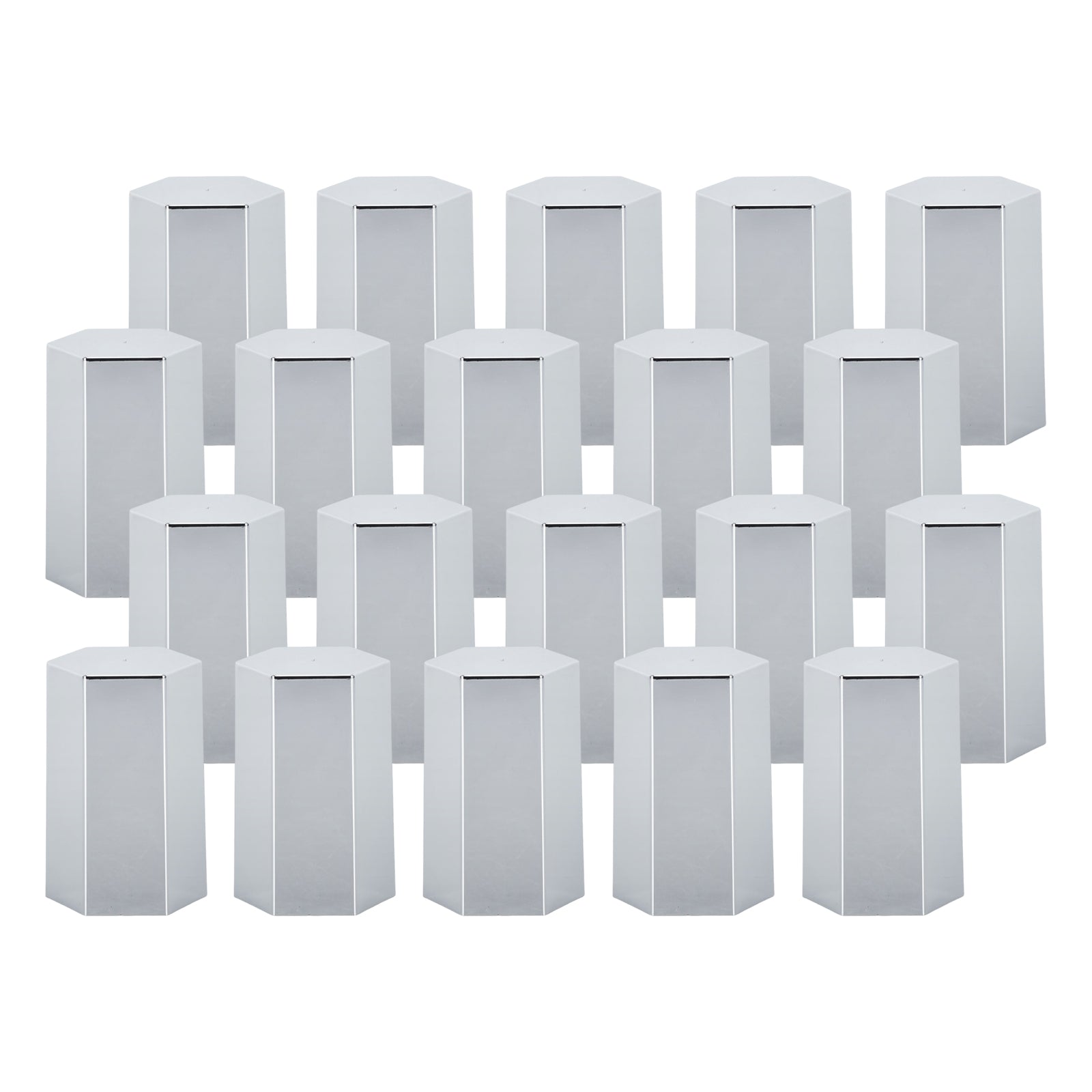Chrome Hexagonal Screw-On Lug Nut Covers – 33 mm – 20 / 40 / 60 Pack (HBC06 Screw)