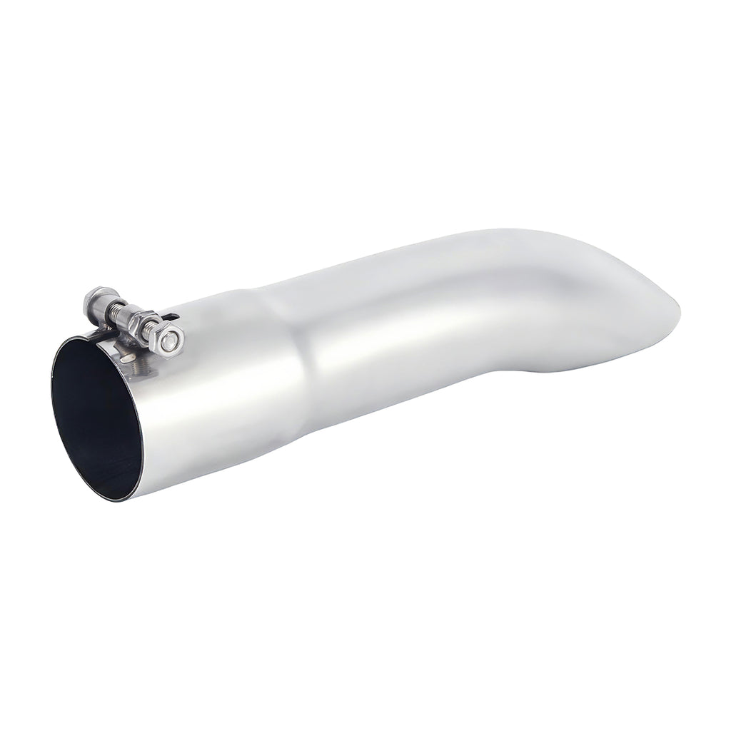 Chrome Turn-Down Exhaust Tip – 12" – 2.5", 3", 3.5", 4" – Stainless or Black