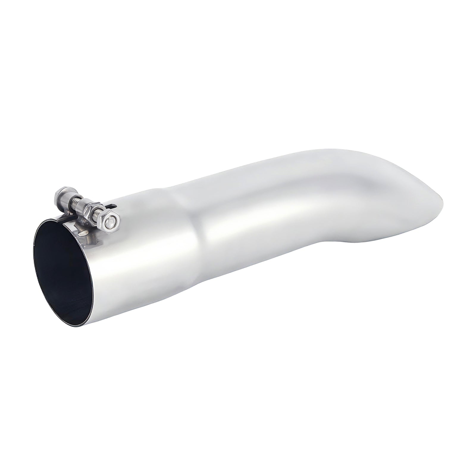 Chrome Turn-Down Exhaust Tip – 12" – 2.5", 3", 3.5", 4" – Stainless or Black