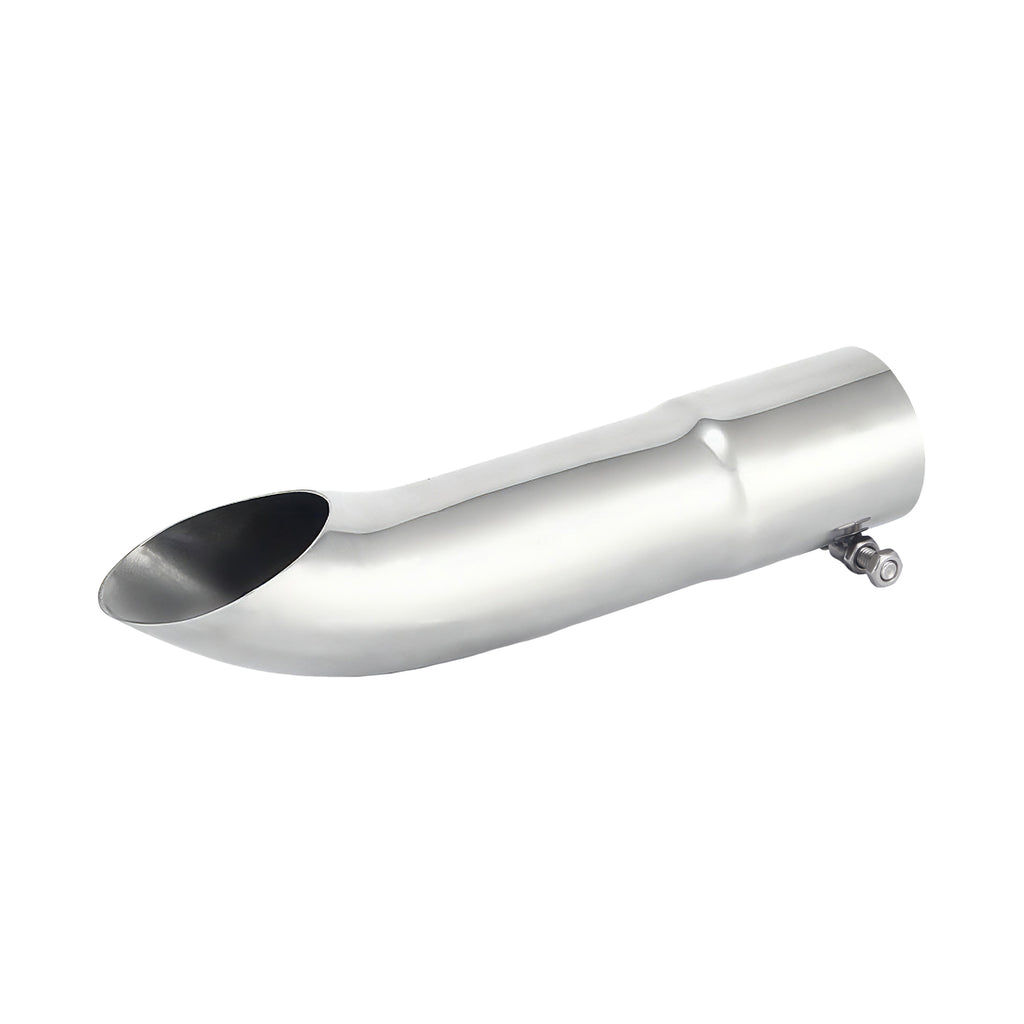 Chrome Turn-Down Exhaust Tip – 12" – 2.5", 3", 3.5", 4" – Stainless or Black