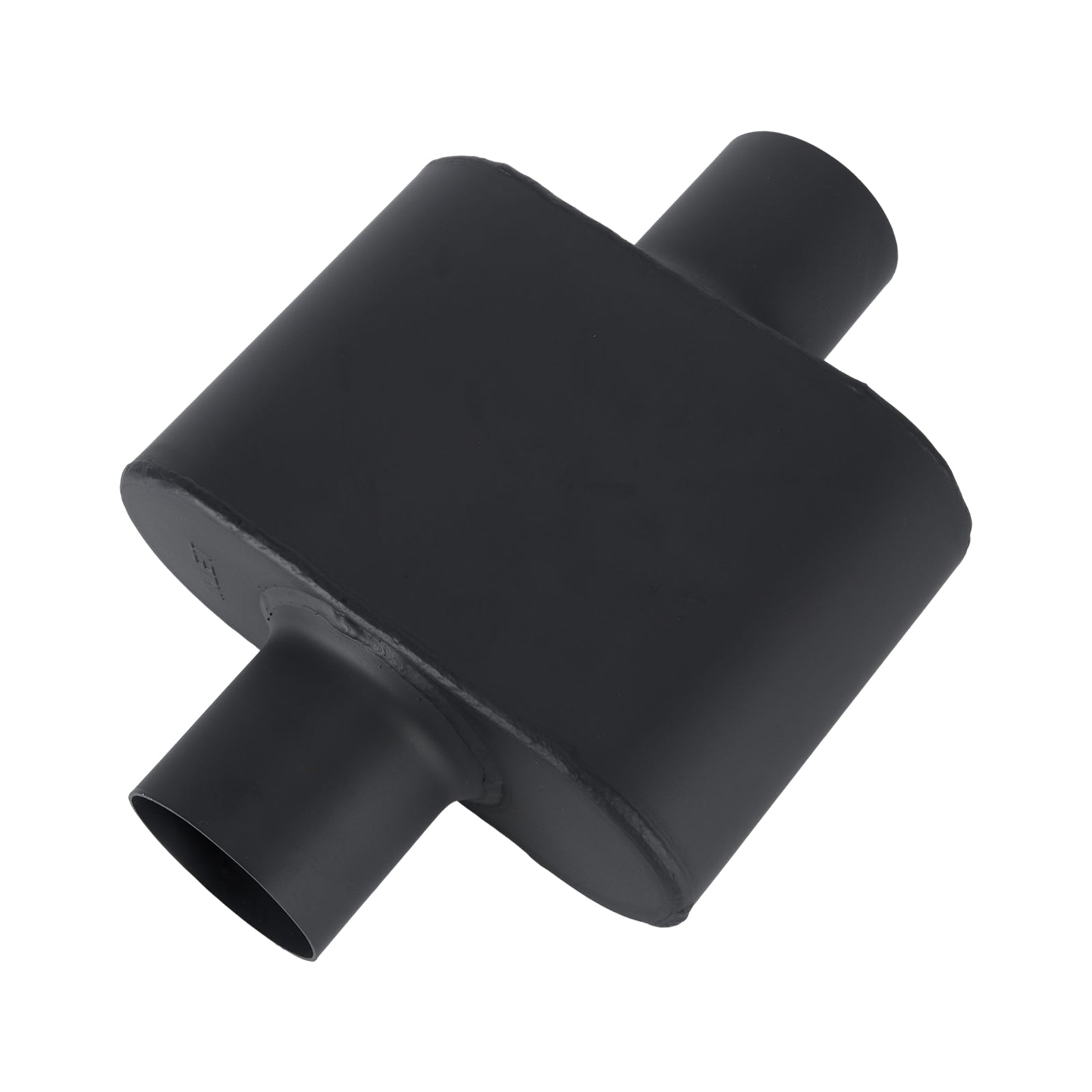 Chambered Performance Muffler – Compact Body, Center-In / Center-Out – 2", 2.25", 2.5", 3" – Stainless or Black (A Series)