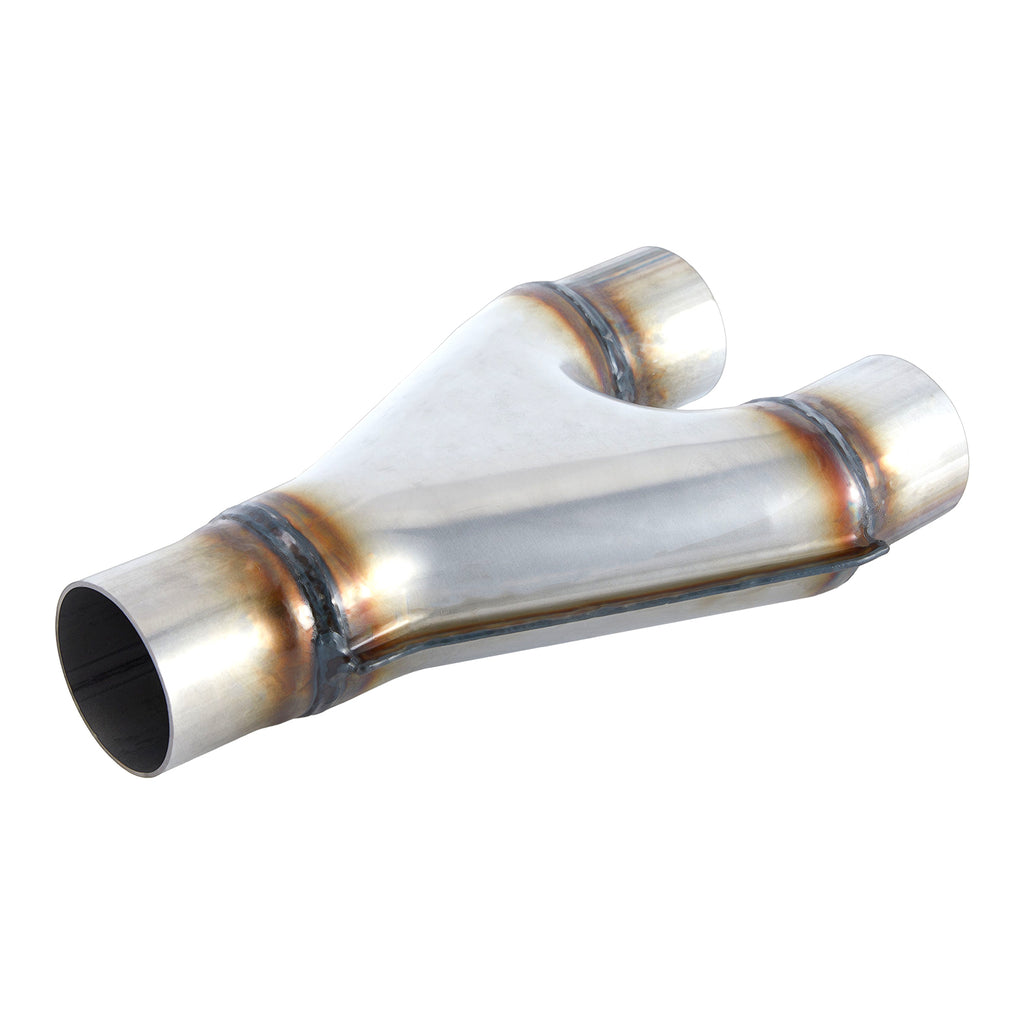 Stainless Y-Pipe Splitter – Single-In / Dual-Out – 12 Inlet→Outlet Configurations