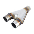 Stainless Y-Pipe Splitter – Single-In / Dual-Out – 12 Inlet→Outlet Configurations
