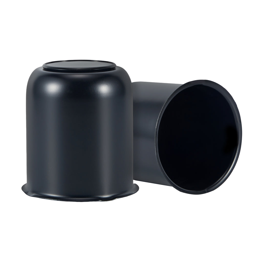 Matte Black Push-On Axle Nut Cover – Squat Dome – 3.62" × 3.19" (LT7 BK)
