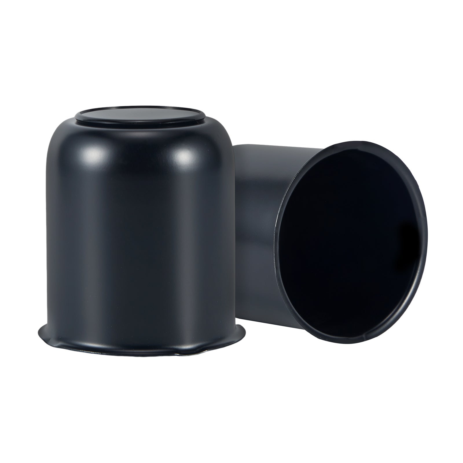 Matte Black Push-On Axle Nut Cover – Squat Dome – 3.62" × 3.19" (LT7 BK)