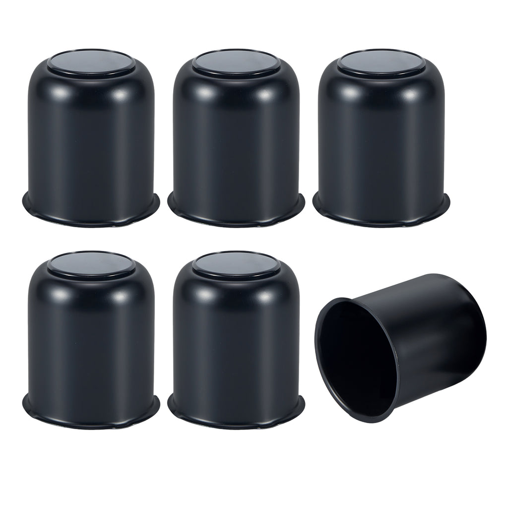 Matte Black Push-On Axle Nut Cover – Squat Dome – 3.62" × 3.19" (LT7 BK)