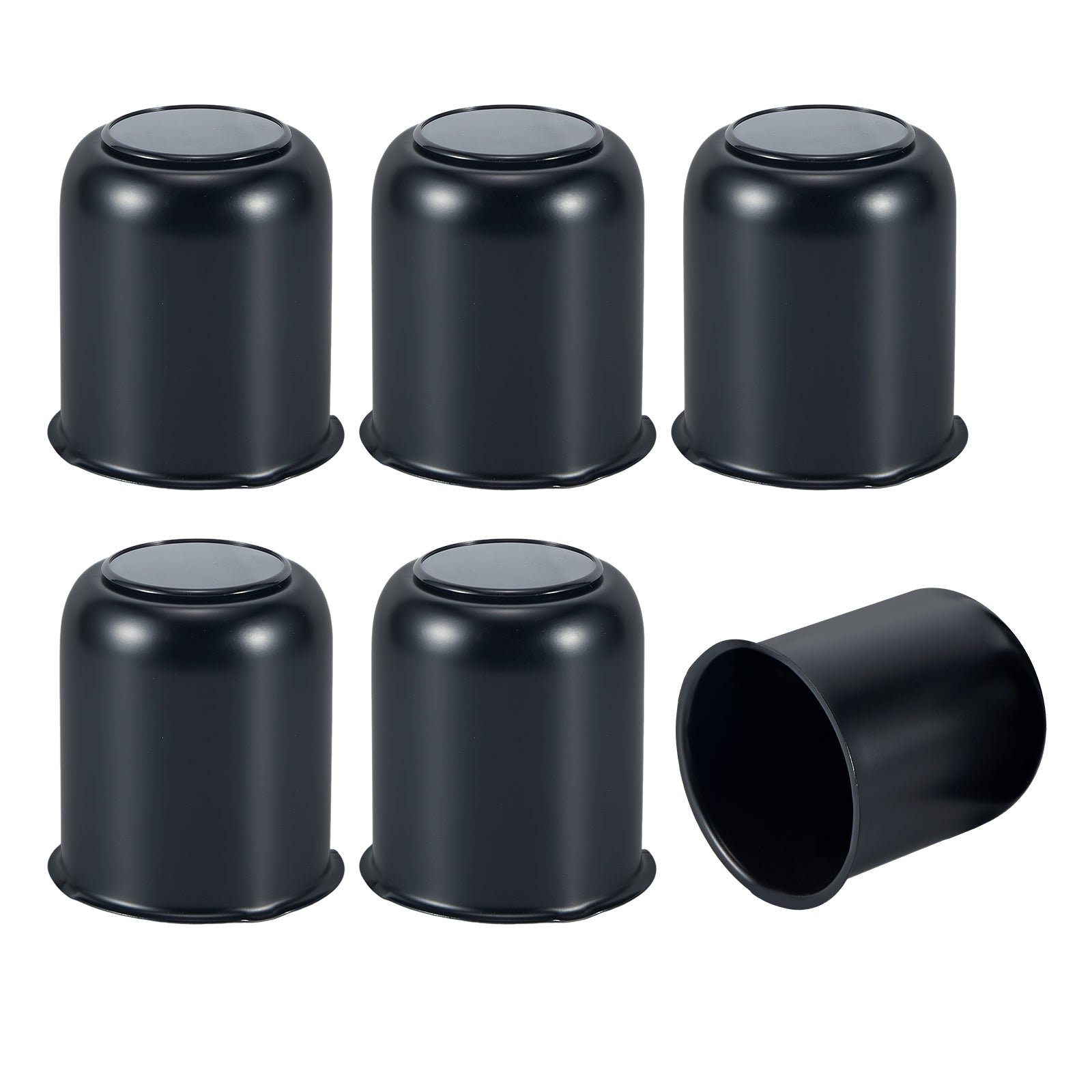 Matte Black Push-On Axle Nut Cover – Squat Dome – 3.62" × 3.19" (LT7 BK)