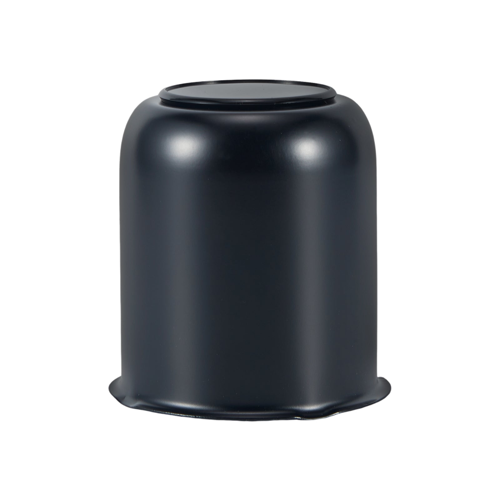 Matte Black Push-On Axle Nut Cover – Squat Dome – 3.62" × 3.19" (LT7 BK)