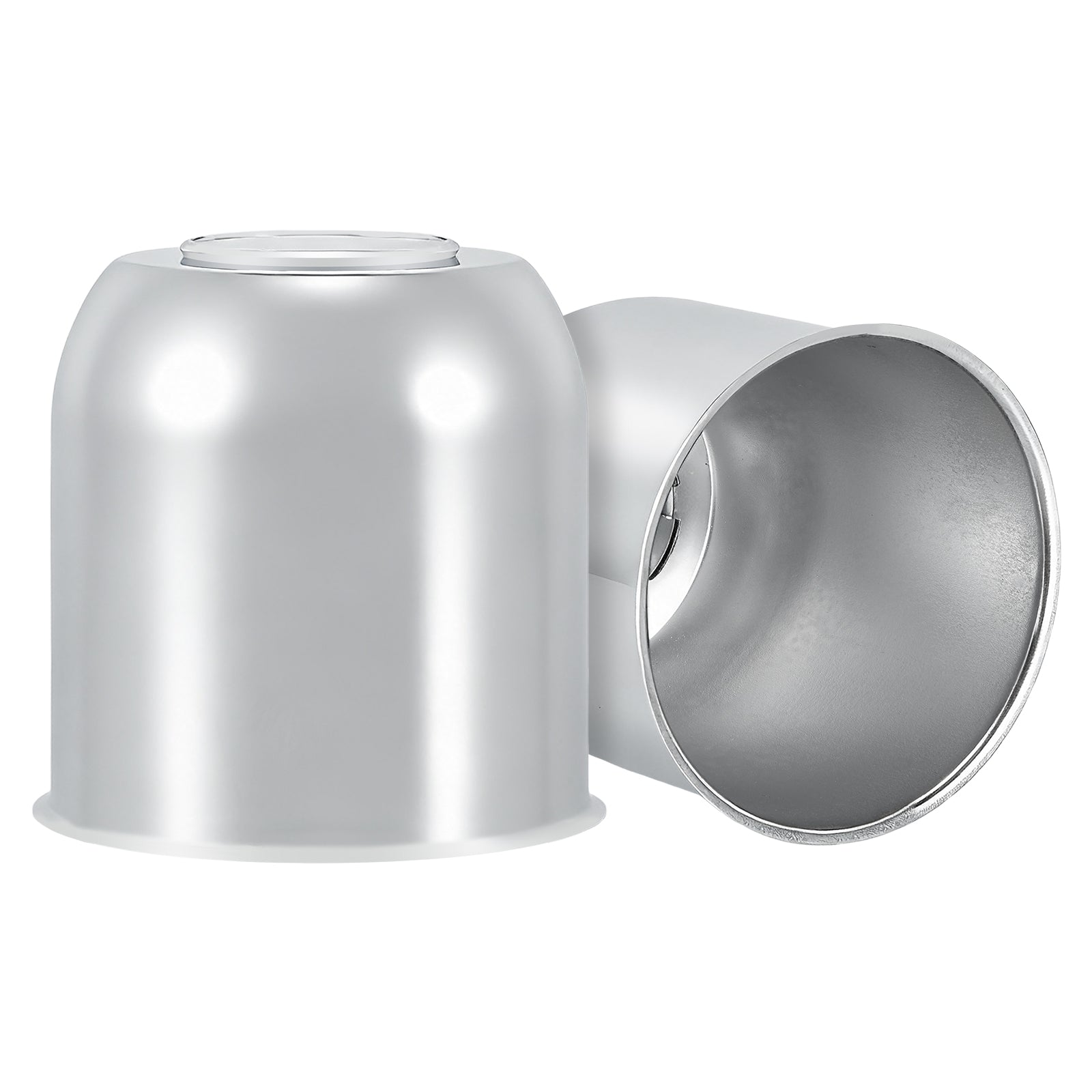 Push-On Axle Nut Cover – Dome Cylinder – 4.29" × 4.25" – Stainless or Black (LT8)