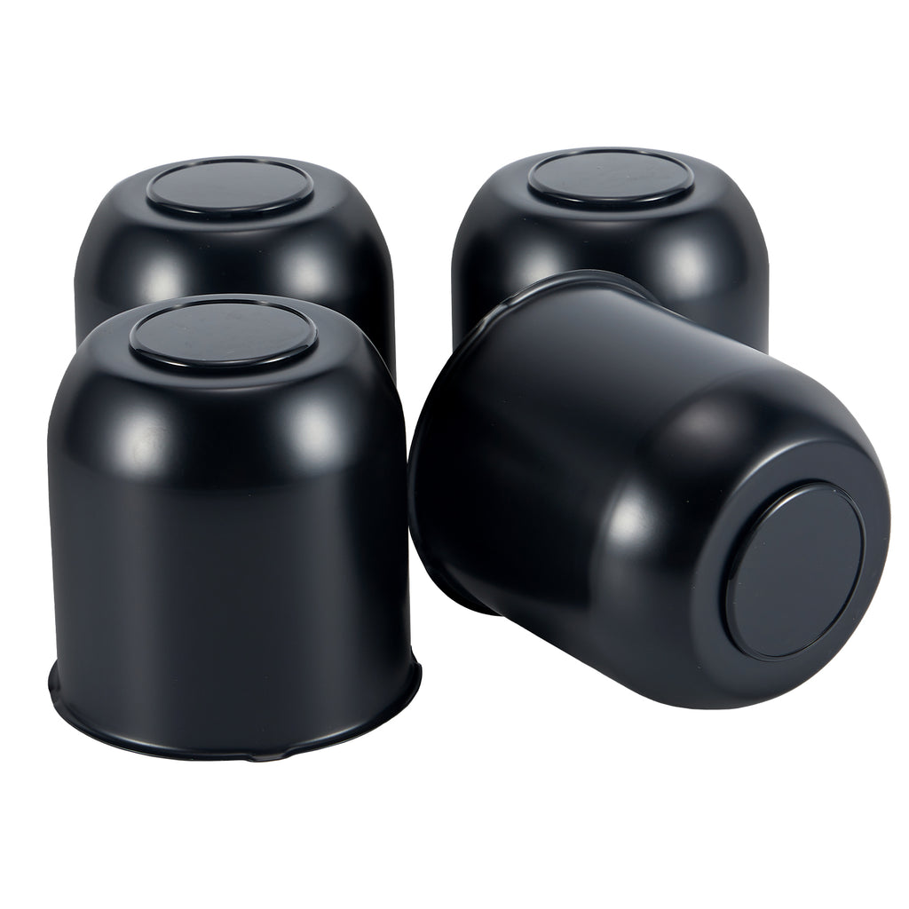 Push-On Axle Nut Cover – Dome Cylinder – 4.29" × 4.25" – Stainless or Black (LT8)