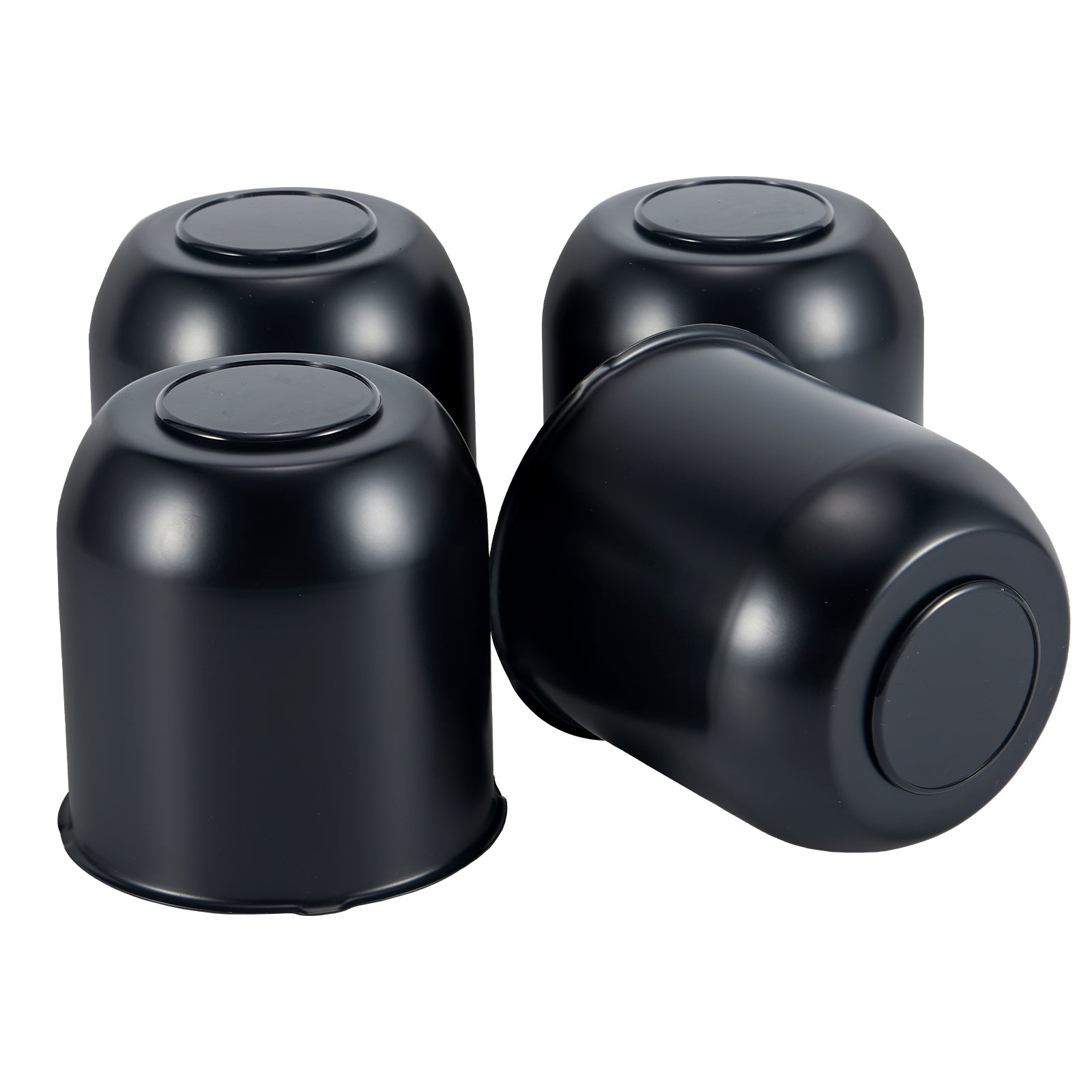 Push-On Axle Nut Cover – Dome Cylinder – 4.29" × 4.25" – Stainless or Black (LT8)