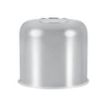 Chrome Push-On Axle Nut Cover – Tall Dome Cylinder – 4.33" × 4.88" (LT9)