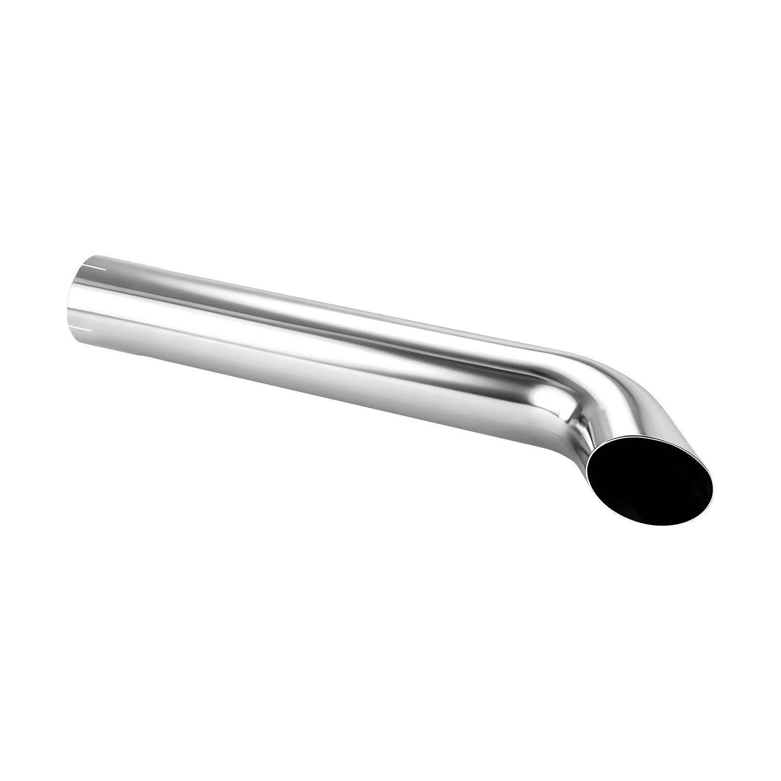 Chrome Curved Exhaust Stack – Flared Bottom – 36" – 5" and 6" Diameters