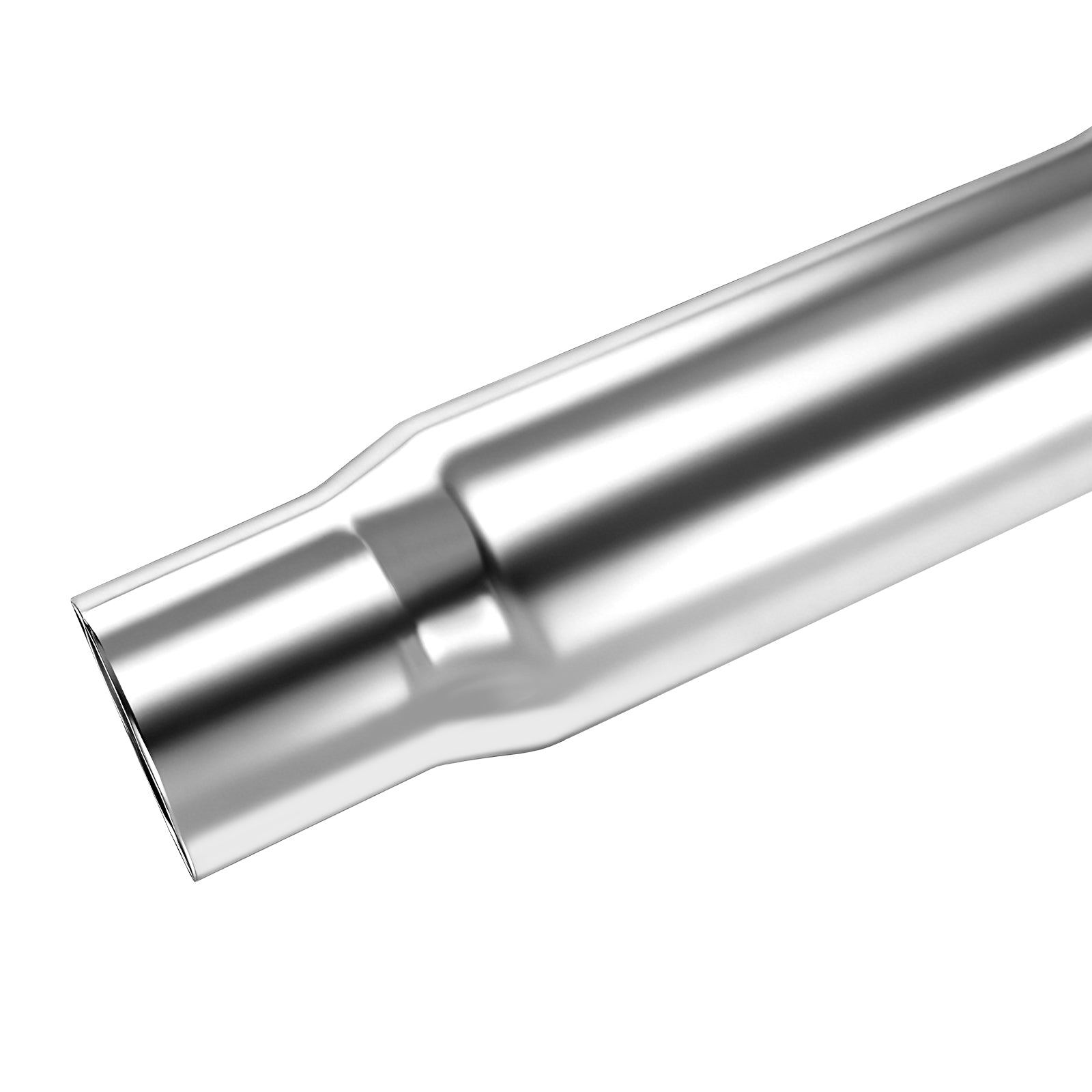 Chrome Exhaust Stack – Flat-Spade Top – 5" Diameter – 36" Length