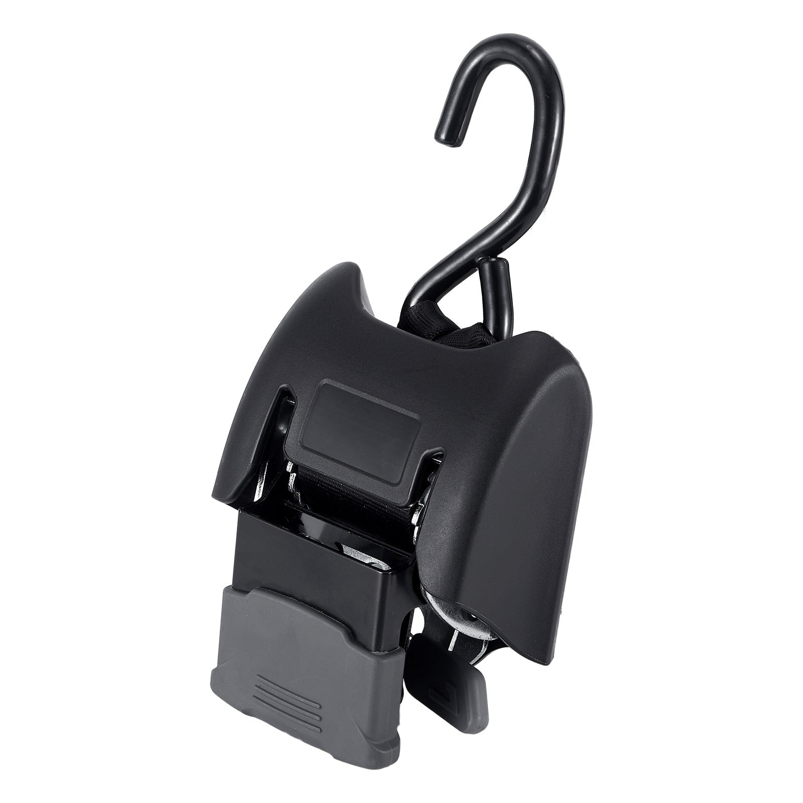 Retractable Ratchet Buckle with Hook — Auto-Winding Cargo Strap (PL-AC11)