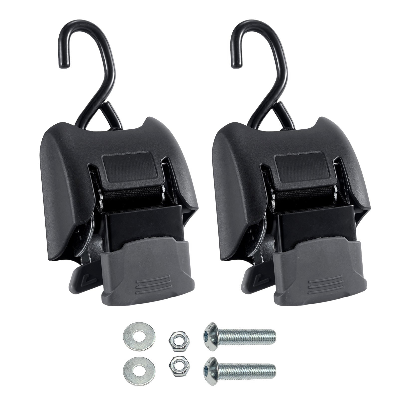 Retractable Ratchet Buckle with Hook — Auto-Winding Cargo Strap (PL-AC11)
