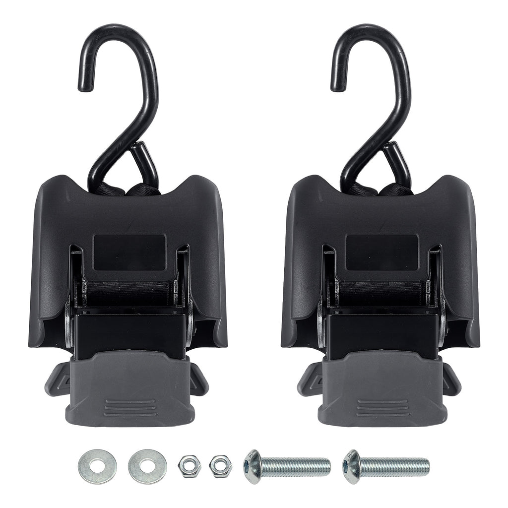 Retractable Ratchet Buckle with Hook — Auto-Winding Cargo Strap (PL-AC11)