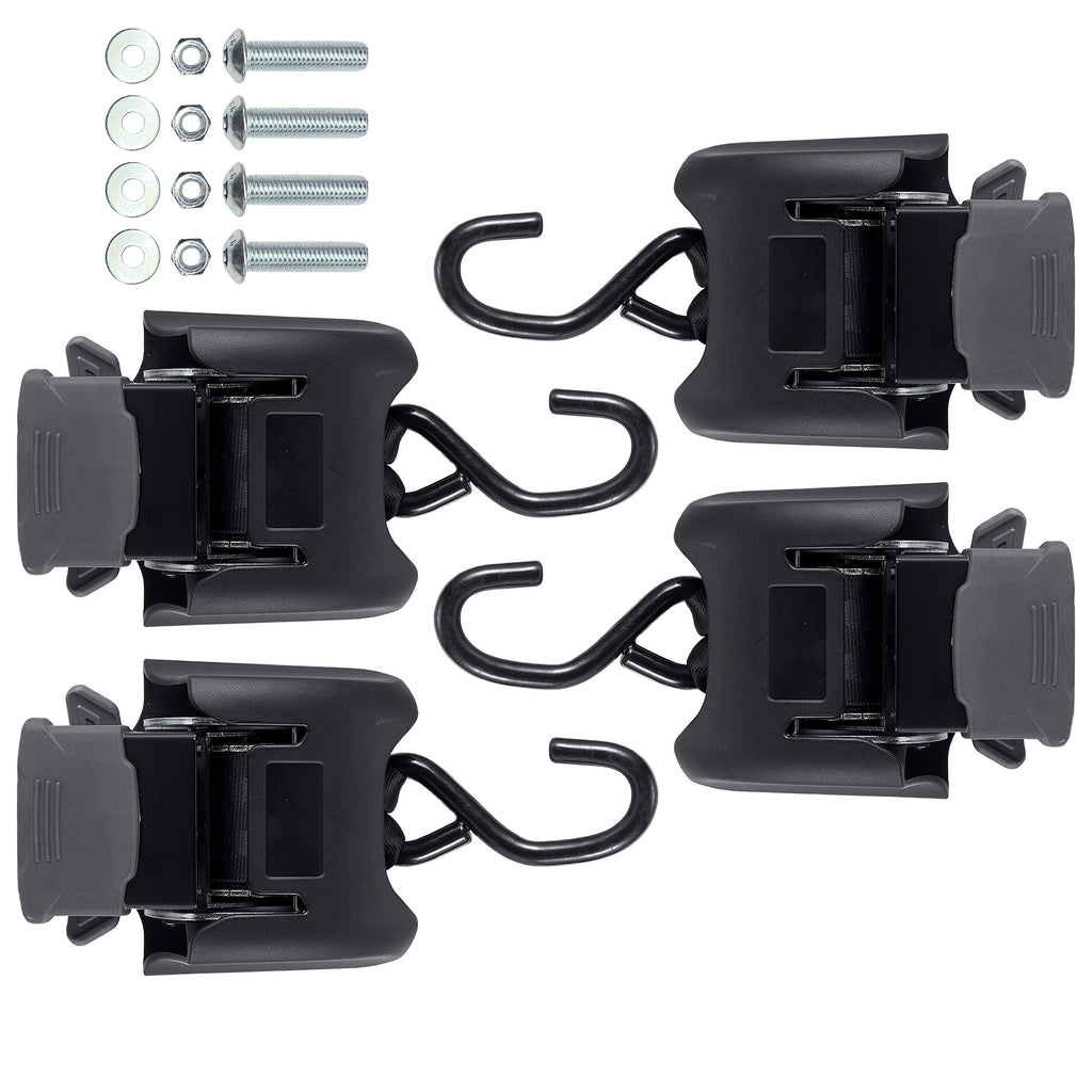 Retractable Ratchet Buckle with Hook — Auto-Winding Cargo Strap (PL-AC11)
