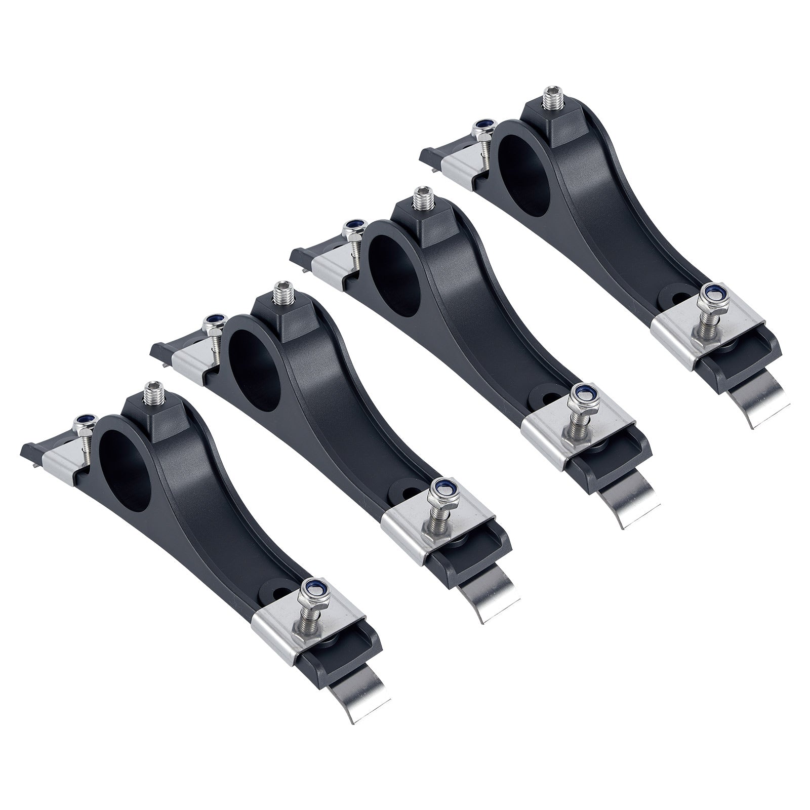 Truck Frame-Mount Plastic Pipe Clamp Bracket Set (AC301SS)