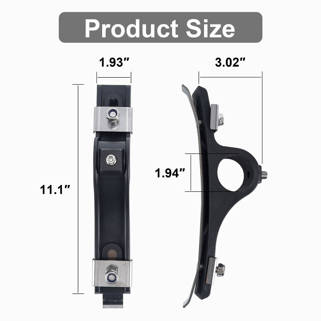 Truck Frame-Mount Plastic Pipe Clamp Bracket Set (AC301SS)