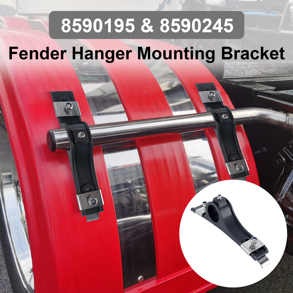 Truck Frame-Mount Plastic Pipe Clamp Bracket Set (AC301SS)