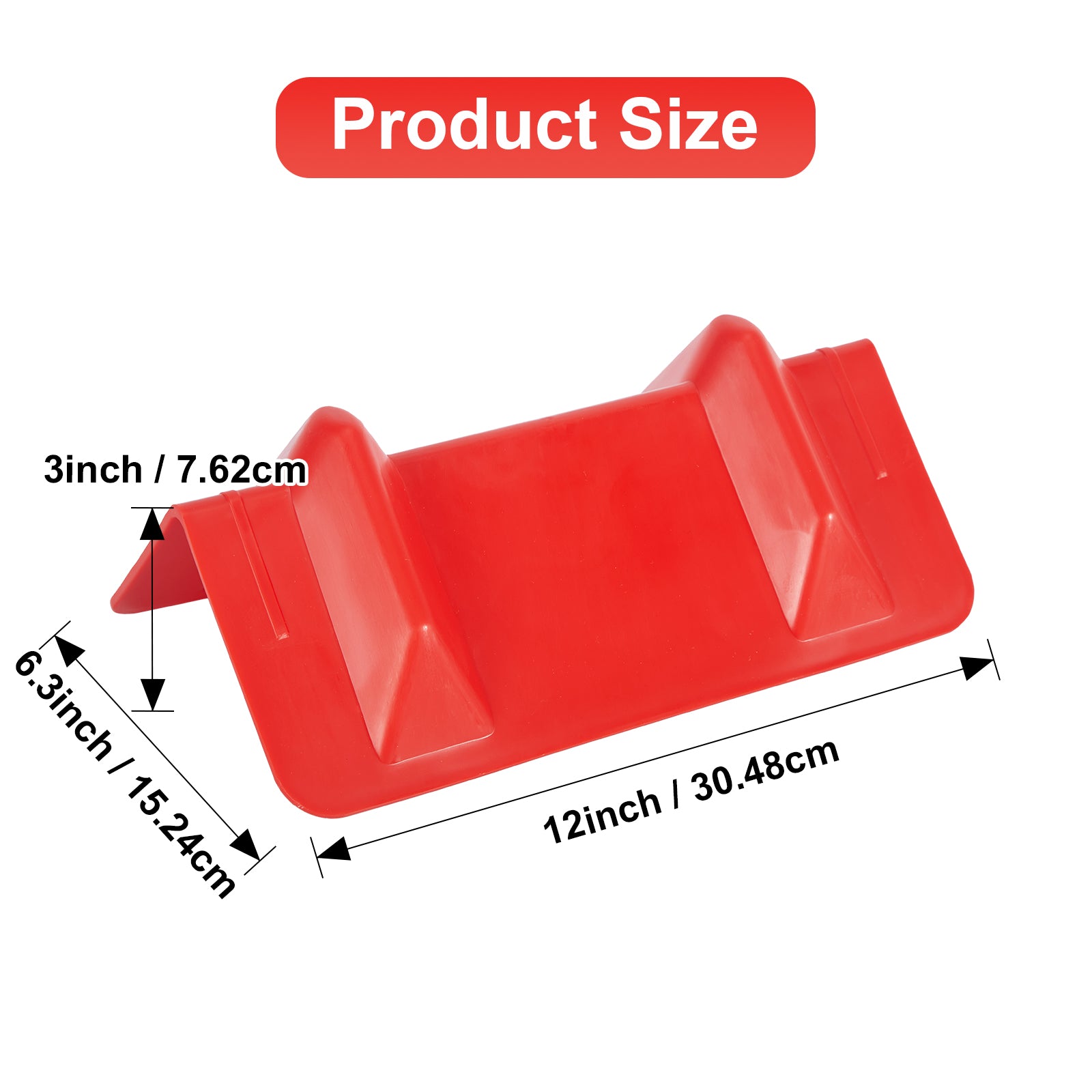 Rigid Deep-V Corner Protector — 10-Pack with Mesh Bag — Orange / Yellow / Red (PL-CP12)
