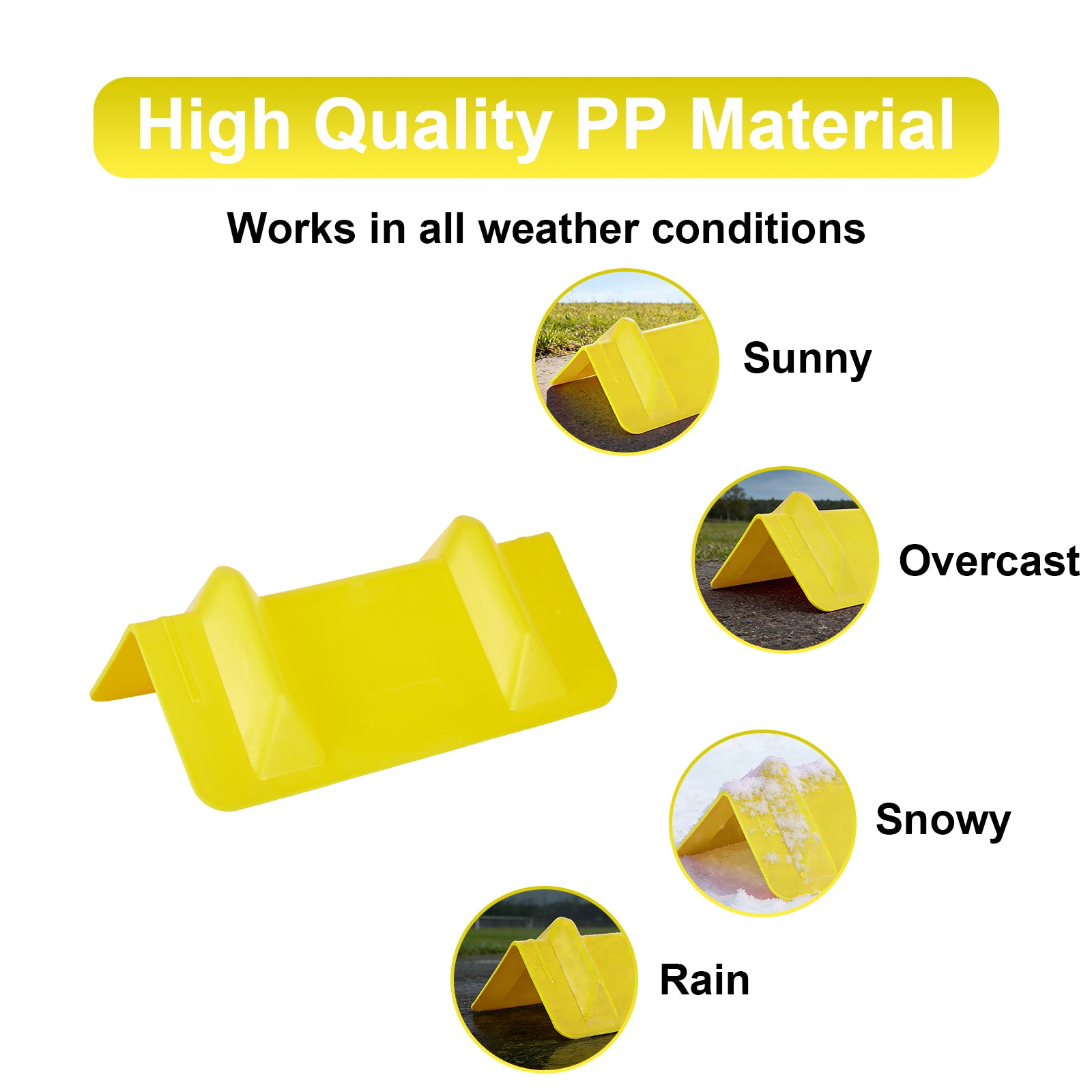 Rigid Deep-V Corner Protector — 10-Pack with Mesh Bag — Orange / Yellow / Red (PL-CP12)