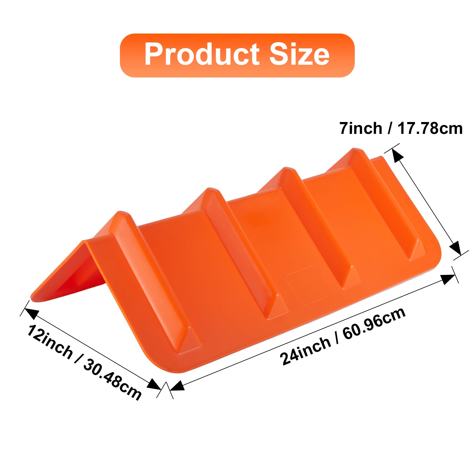 Large Rigid Corner Protector — 4-Pack Orange (PL-CP24)