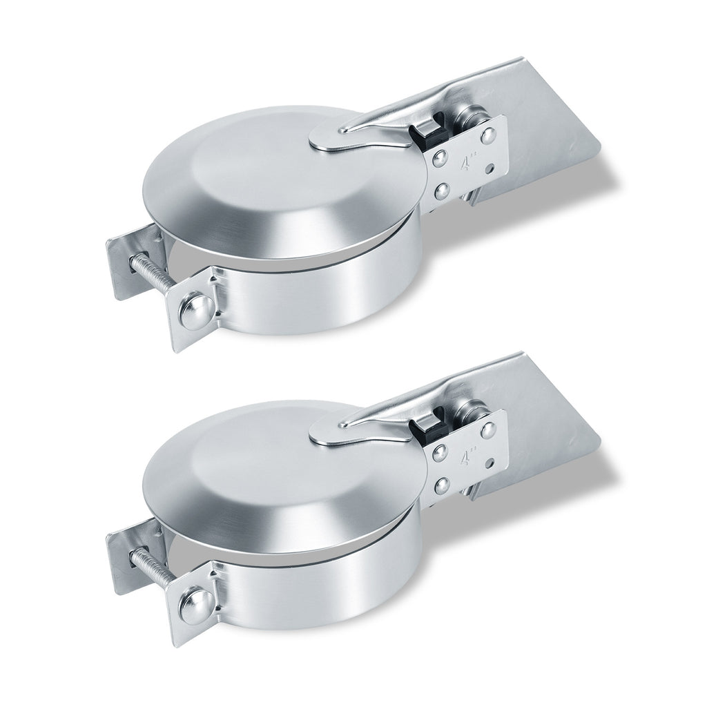 Chrome Truck Exhaust Rain Cap – Spring-Hinge – 4", 5", 6" Diameters