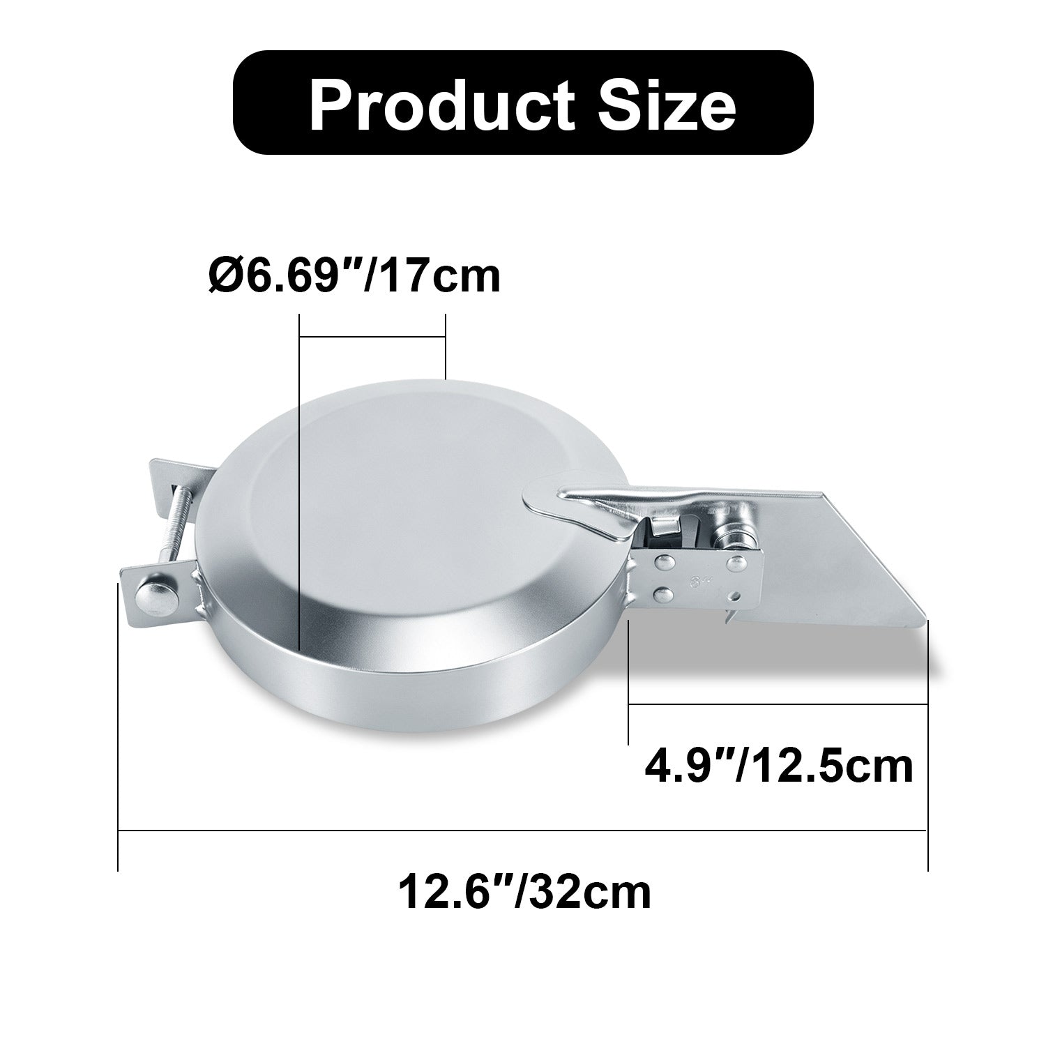 Chrome Truck Exhaust Rain Cap – Spring-Hinge – 4", 5", 6" Diameters