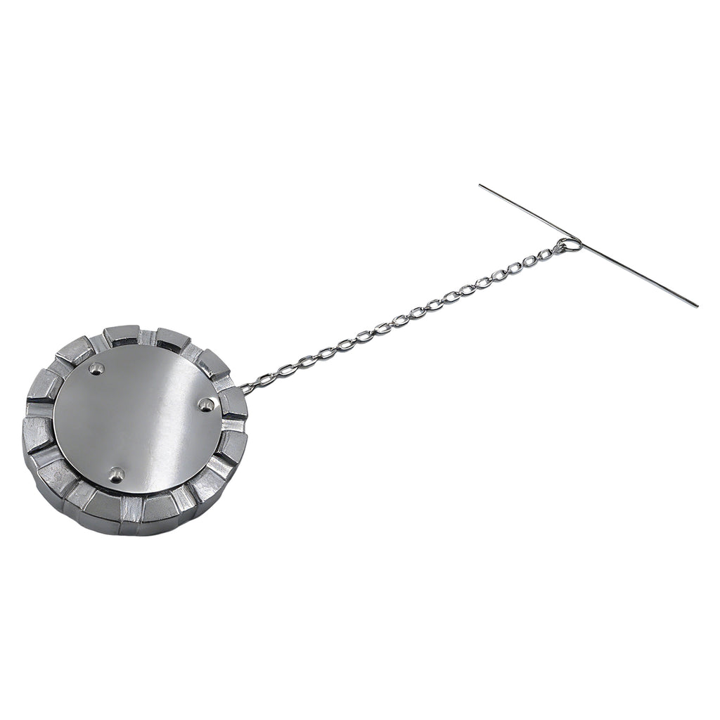 Fuel Tank Cap — Diesel Push-Turn, Chrome with Chain (PL-L1A)